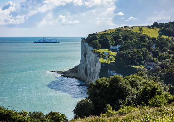 The White Cliffs  Picture Board by John B Walker LRPS
