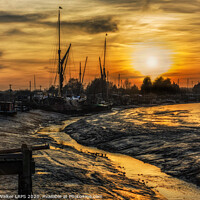 Buy canvas prints of Winter Sunset at Hollowshore by John B Walker LRPS