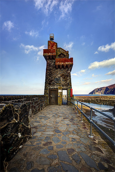 Lynmouth, Rhenish Tower Picture Board by Mike Gorton
