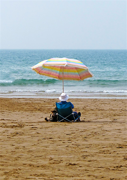 Reflective moment on Putsborough Beach Picture Board by Mike Gorton