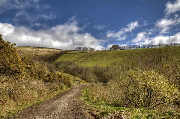 Hiking on Exmoor Picture Board by Mike Gorton