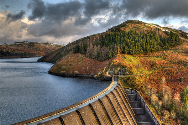 Autumnal Beauty at Llyn Clywedog reservoir Picture Board by Mike Gorton