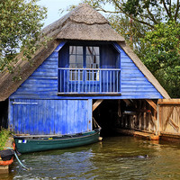 Buy canvas prints of Boathouse by Mike Gorton