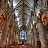 Buy canvas prints of Gloucester Cathedral by Mike Gorton