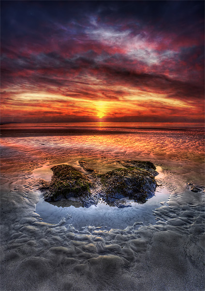 Serene Sunset over Westward Ho! Picture Board by Mike Gorton
