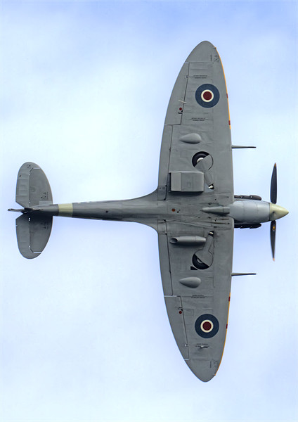 Supermarine Spitfire Undercarriage Picture Board by Mike Gorton