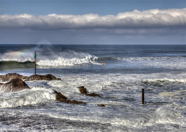 Big Waves at Bude Picture Board by Mike Gorton
