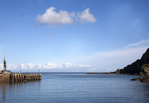 Ilfracombe Harbour Entrance Picture Board by Mike Gorton