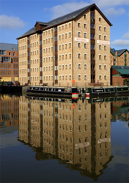 Britannia Warehouse Gloucester Docks Picture Board by Mike Gorton