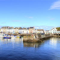 Buy canvas prints of Ilfracombe Harbour Panoramic by Mike Gorton