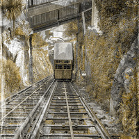 Buy canvas prints of Lynton & Lynmouth Cliff Railway by Mike Gorton