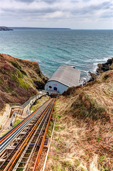 The Lizard Lifeboat Station Cornwall Picture Board by Mike Gorton