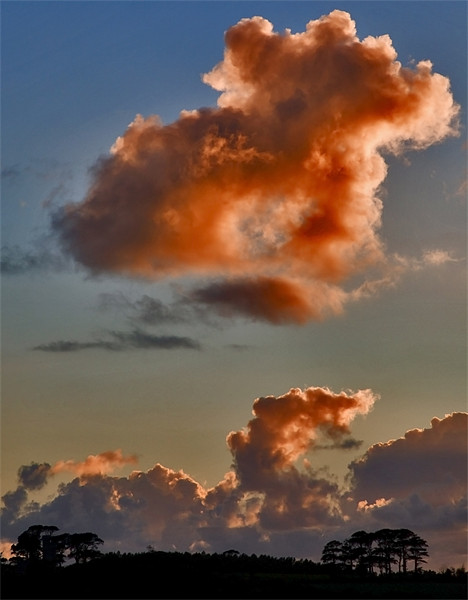 Clouds of Fire Devon Picture Board by Mike Gorton
