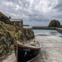 Buy canvas prints of Mullion Cove and Harbour by Mike Gorton