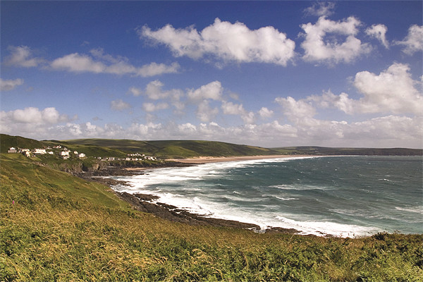 Grunta, Barricane and Woolacombe Beaches Devon Picture Board by Mike Gorton