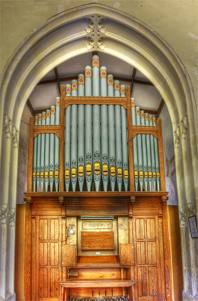 Church Organ Picture Board by Mike Gorton