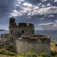 Buy canvas prints of St Mawes Castle Cornwall by Mike Gorton
