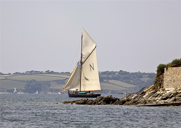 Sailing into St Mawes Picture Board by Mike Gorton