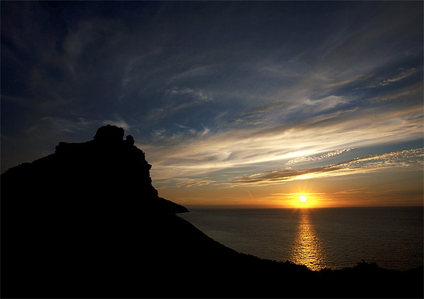 Valley of The Rocks Sunset Picture Board by Mike Gorton