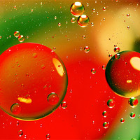 Buy canvas prints of Vivid Oil Droplets by Mike Gorton
