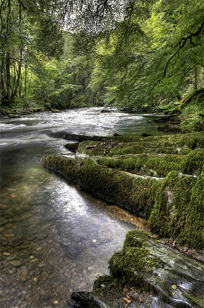 River Barle, Tarr Steps, Somerset Picture Board by Mike Gorton