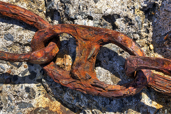 Rusty old Chain Picture Board by Mike Gorton