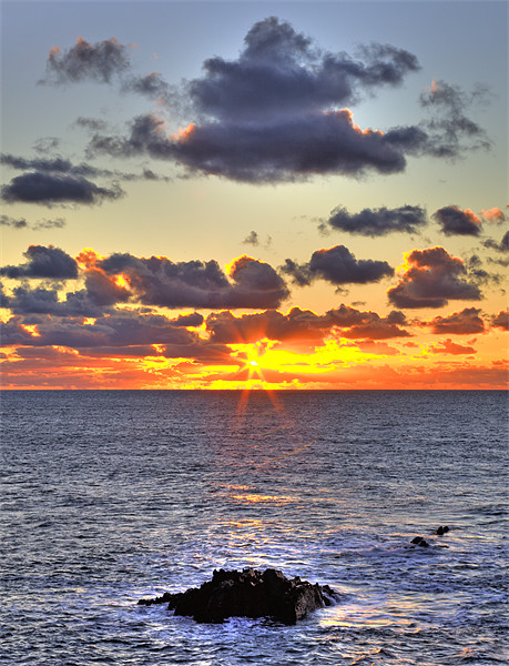 Hartland Sunset Picture Board by Mike Gorton