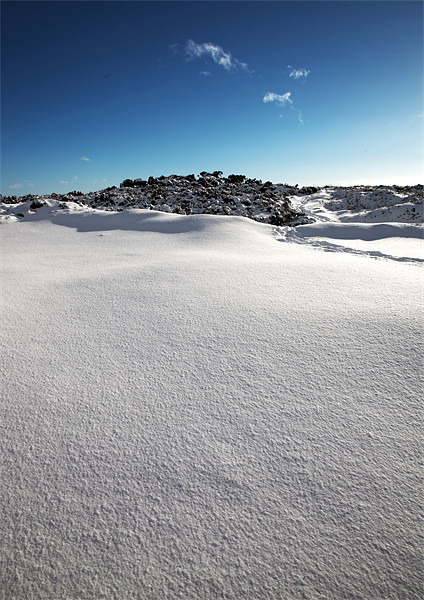 Snow Covered Exmoor Picture Board by Mike Gorton
