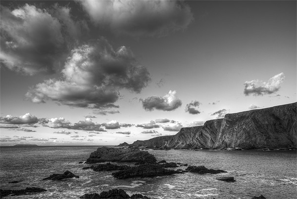 Clouds Over Hartland Quay Picture Board by Mike Gorton