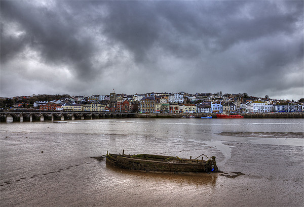 Winters Day At Bideford Picture Board by Mike Gorton