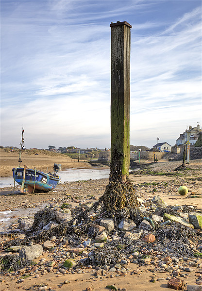 Bude Harbour Low Tide Picture Board by Mike Gorton