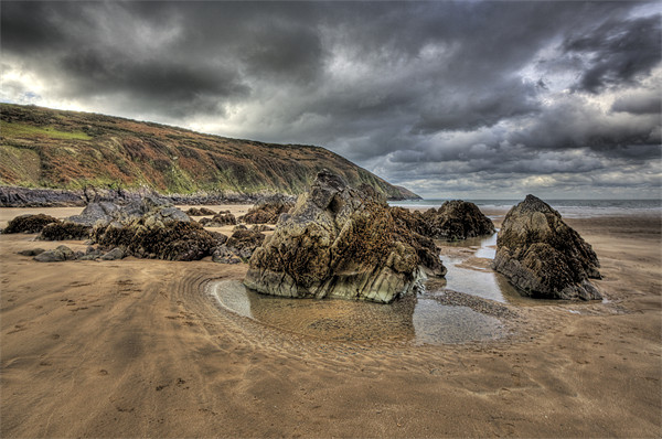 A Winter's Paradise at Putsborough Beach Picture Board by Mike Gorton