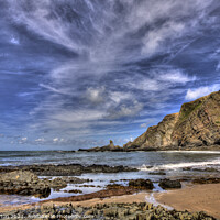 Buy canvas prints of Majestic Hartland Sea View by Mike Gorton