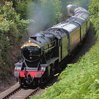 Buy canvas prints of The Severn Valley Limited Steam Train by Mike Gorton