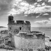 Buy canvas prints of St Mawes Castle by Mike Gorton