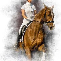 Buy canvas prints of Dressage 2 by Shaun White