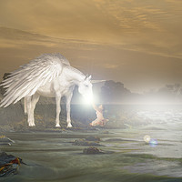 Buy canvas prints of Morning Unicorn by Shaun White