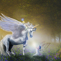 Buy canvas prints of Bluebell Unicorn by Shaun White
