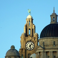 Buy canvas prints of Royal liver building by macaulay sanders