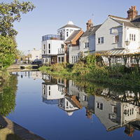 Buy canvas prints of River Stour, Canterbury by Audrey Walker