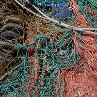 Buy canvas prints of Trawler Nets by Audrey Walker