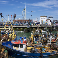 Buy canvas prints of Portsmouth Harbour by Audrey Walker