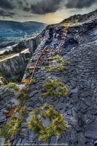 Dinorwic Slate Quarry Snowdonia Wales  Picture Board by Darren Wilkes