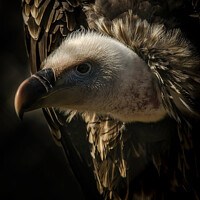 Buy canvas prints of Eurasian Griffon Vulture  by Darren Wilkes