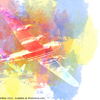 Buy canvas prints of Avro Lancaster Art design by Darren Wilkes