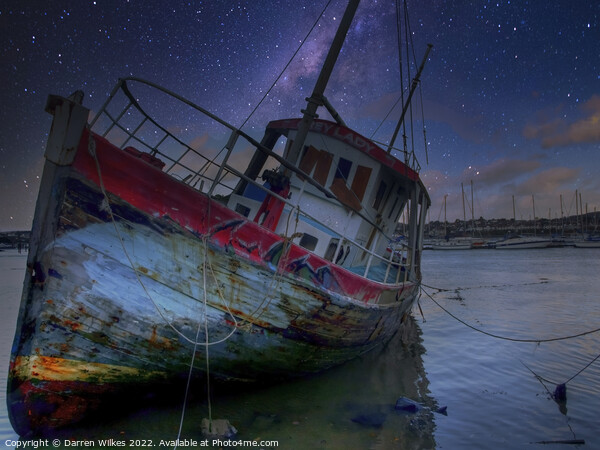 The Grey Lady  Conwy quay Picture Board by Darren Wilkes