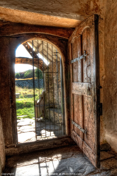 Llangelynin Old Church Door Picture Board by Darren Wilkes