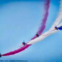 Buy canvas prints of Red Arrows Display  1234 by Darren Wilkes