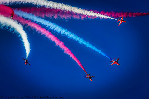 Red Arrows Display Team Picture Board by Darren Wilkes