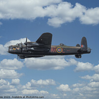 Buy canvas prints of Lancaster Bomber Fly Past by Darren Wilkes
